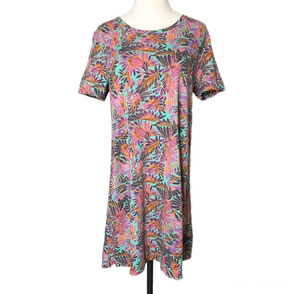 Peruvian Connection Paradiso Short Sleeve T-Shirt Mini Dress Jamaica Size Small